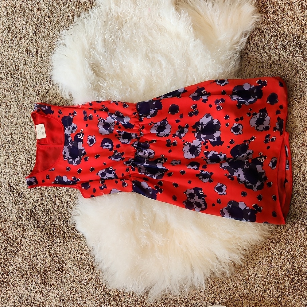 Like new mini dress in red floral